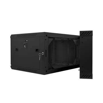 Lanberg 19" kétrészes fali rack szekrény 6U/600X600 lapraszerelt, fekete