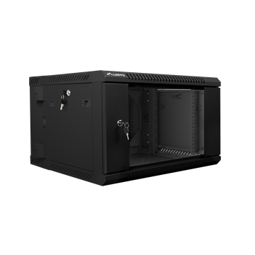 Lanberg 19" kétrészes fali rack szekrény 6U/600X600 lapraszerelt, fekete
