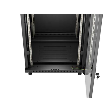 Lanberg 19" szabadon álló rack szekrény 18U/600X600 lapraszerelt, fekete