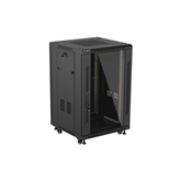 Lanberg 19" szabadon álló rack szekrény 18U/600X600 lapraszerelt, fekete