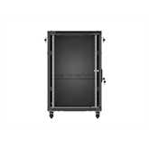 Lanberg 19" szabadon álló rack szekrény 18U/600X800 lapraszerelt, fekete
