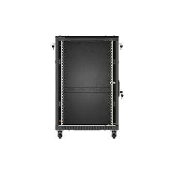Lanberg 19" szabadon álló rack szekrény 18U/600X800 lapraszerelt, fekete