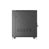 Lanberg 19" szabadon álló rack szekrény 22U/600X1000 üvegajtó, lapraszerelt, fekete