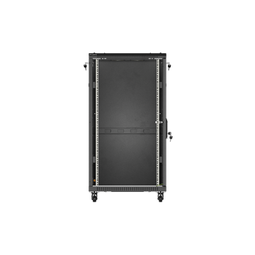 Lanberg 19" szabadon álló rack szekrény 22U/600X1000 üvegajtó, lapraszerelt, fekete