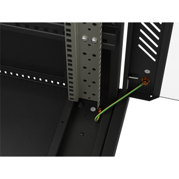 Lanberg 19" szabadon álló rack szekrény 22U/600X1000 üvegajtó, lapraszerelt, fekete