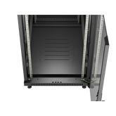 Lanberg 19" szabadon álló rack szekrény 22U/600X1000 üvegajtó, lapraszerelt, fekete