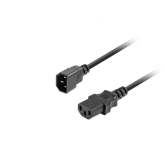 Lanberg IEC 320 C13->C14 kábel, 1,8 m, VDE, fekete