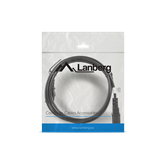 Lanberg IEC 320 C13->C14 kábel, 1,8 m, VDE, fekete