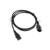 Lanberg IEC 320 C13->C14 kábel, 1,8 m, VDE, fekete