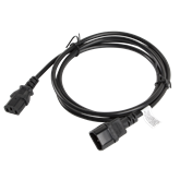 Lanberg IEC 320 C13->C14 kábel, 1,8 m, VDE, fekete