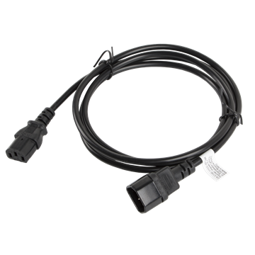 Lanberg IEC 320 C13->C14 kábel, 1,8 m, VDE, fekete