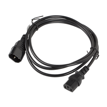 Lanberg IEC 320 C13->C14 kábel 1,8 m, fekete