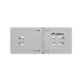 Lanberg Összecsukható 19" 4U keret 497x400/240, falra rögzíthető, szürke