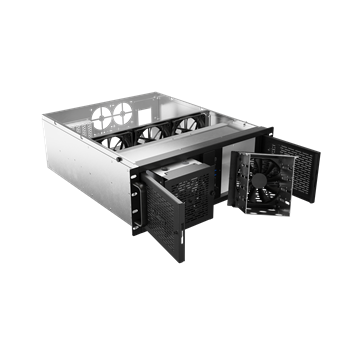 Lanberg Rack szerver ház ATX 520/12 19"/4U