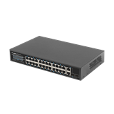 Lanberg Switch 24x 100Mb PoE+/ 2x Combo 19" rackes (360W) V2