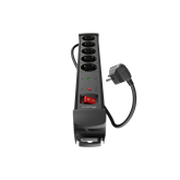 Lanberg Túlfeszültség védő elosztó, 5x Schuko aljzat, 1.5 m, fekete