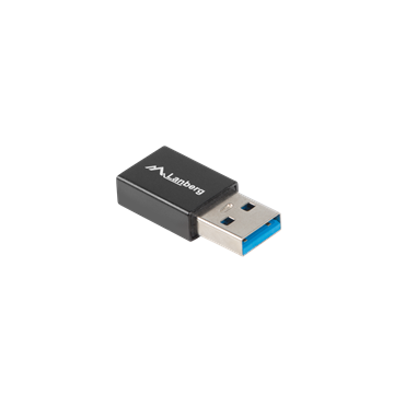 Lanberg USB-C (F) 3.1->USB-A (M) adapter, fekete