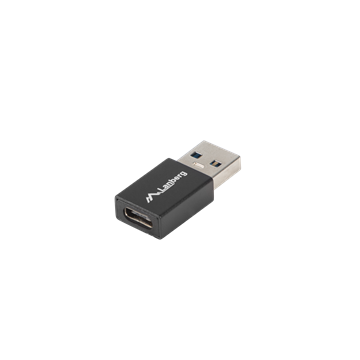 Lanberg USB-C (F) 3.1->USB-A (M) adapter, fekete