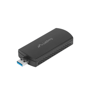 Lanberg WiFi hálózati USB adapter, AX 1200 WiFi6
