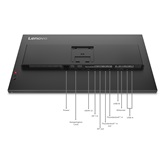 Lenovo 31,5" ThinkVision P32UD-40 monitor - 64A8XAT2EU - Raven Black
