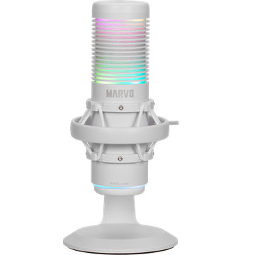 MARVO Blast 60 vezetékes mikrofon - fehér