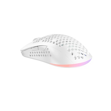 AVAX LW01 PAW3327 RGB gamer egér, fehér