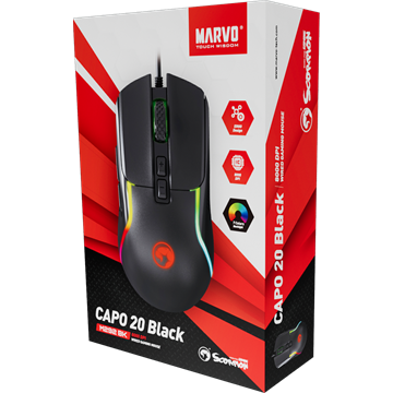 MARVO Capo 20 vezetékes egér - fekete