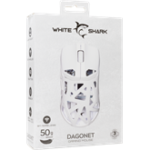 White Shark GM-5019W DAGONET Vezeték nélküli gamer egér - Fehér