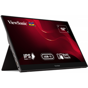 ViewSonic 16" TD1655 FHD 60Hz IPS fekete érintőkijelzős monitor