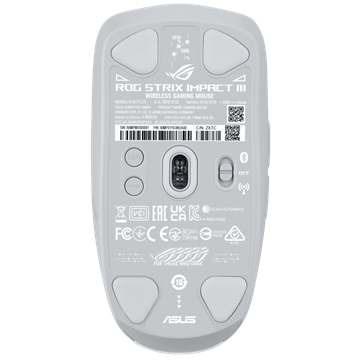 ASUS ROG Strix Impact III - vezeték nélküli gaming egér - Fehér