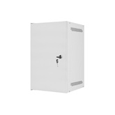 Lanberg 10" fali rack szekrény 9U/280X310, lemezajtó, lapraszerelt, szürke