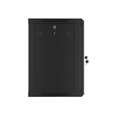 Lanberg 19" fali rack szekrény 12U/600X450 lapraszerelt, fekete V2