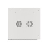 Lanberg 19" fali rack szekrény 22U/600X600 üvegajtó, lapraszerelt, szürke V2