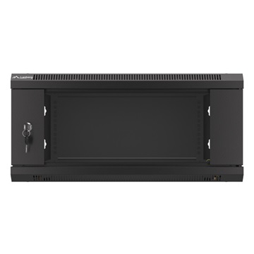 Lanberg 19" fali rack szekrény 4U/600X600 lapraszerelt, fekete V2