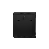 Lanberg 19" fali rack szekrény 9U/600X450 lapraszerelt, fekete V2
