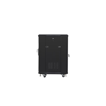 Lanberg 19" szabadon álló rack szekrény 15U/600X600 lapraszerelt, fekete