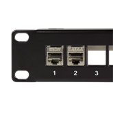 LogiLink 19" 24-portos üres patch panel, 1U, fekete