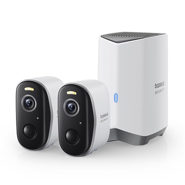 Baseus Security N1 Plus 2K kültéri biztonsági kamera KIT, fehér