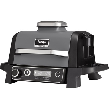 Ninja Woodfire Elektromos Grill és Füstölő - OG701EU - Szürke/Fekete