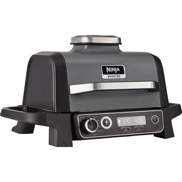 Ninja Woodfire Elektromos Grill és Füstölő - OG701EU - Szürke/Fekete