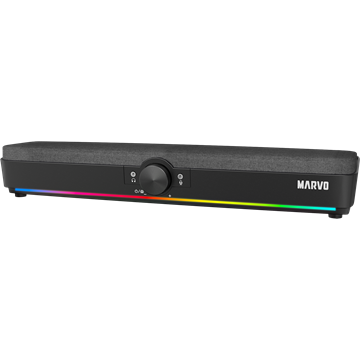 MARVO Etna 40 vezetékes soundbar - fekete - RGB viágítás