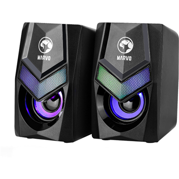 MARVO Havoc 10 vezetékes hangszóró - fekete - RGB viágítás