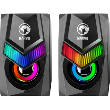 MARVO Havoc 10 vezetékes hangszóró - fekete - RGB viágítás