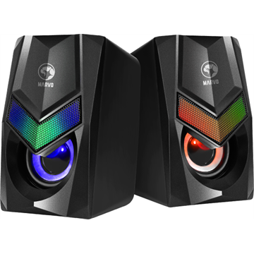 MARVO Havoc 10 vezetékes hangszóró - fekete - RGB viágítás