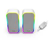 MARVO Havoc 20 vezetékes hangszóró - fehér - RGB viágítás
