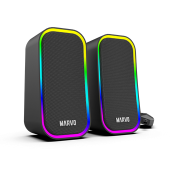 MARVO Havoc 20 vezetékes hangszóró - fekete - RGB viágítás