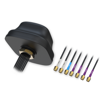 Teltonika 5G Mobil/GNSS/WiFi SMA tetőantenna, MIMO