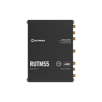 Teltonika 5G router RS232/RS485, GNSS, 4xLAN, eSIM, ipari kivitel