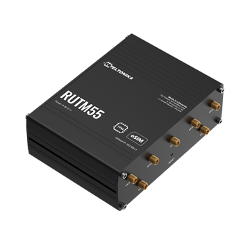 Teltonika 5G router RS232/RS485, GNSS, 4xLAN, eSIM, ipari kivitel