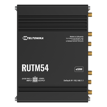 Teltonika 5G router Telit modemmel, eSIM, 5xRJ45, Wi-Fi, ipari